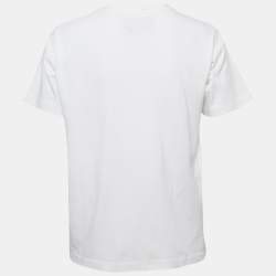 Pre Owned Gucci White Mad Cookies Print Cotton Crew Neck T-Shirt XS