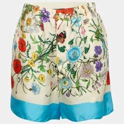 Gucci Multicolor Printed Silk Shorts S