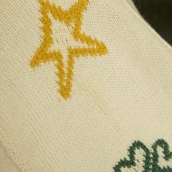 مملوكة مسبقًا Gucci Cream Intarsia Cotton Knit Cardigan XL