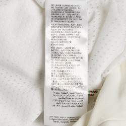 Pre Owned Gucci White Web Trim Jersey Track Jacket S