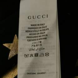 Gucci Black Stars-Moon Print Cotton Crew Neck Oversized T-Shirt XS