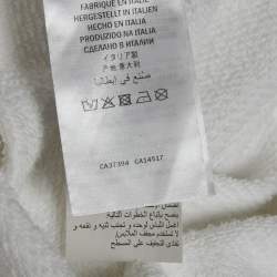 Gucci White Tennis Embroidery Cotton Oversized Sweatshirt M