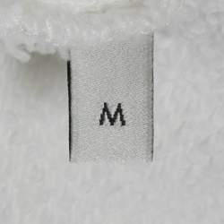Gucci White Tennis Embroidery Cotton Oversized Sweatshirt M