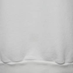 Gucci White Tennis Embroidery Cotton Oversized Sweatshirt M