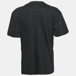 Gucci Black Crystal Embellished Jersey T-Shirt XXS