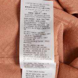 Gucci Coral Rose Pink Monogram Jacquard Silk Button Front Shirt L