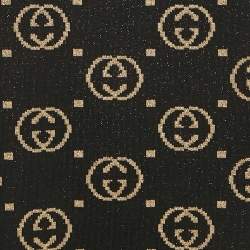 Gucci Black GG Lamé Wool Knit Crew Neck Sweater M