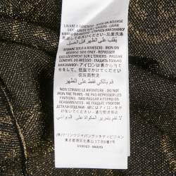 Gucci Black GG Lamé Wool Knit Crew Neck Sweater M