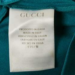 Gucci Wool Teal Blue Trousers S