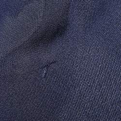 Gucci Navy Blue Jersey Tie-Up Neck Detail Top M