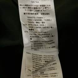 Pre Owned Gucci Black Silk & Cotton Embellished Sleeveless Mini Dress M