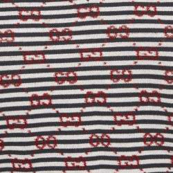 Gucci Navy Blue GG Striped Knit Sleeveless Jumper L