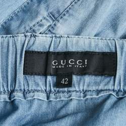 Gucci Blue Faded Denim Jogger Pants M