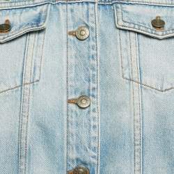 Gucci Blue Denim Blind For Love Applique Jacket M