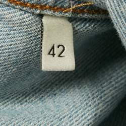 Gucci Blue Denim Blind For Love Applique Jacket M