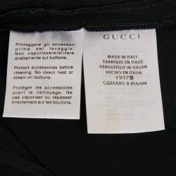 Gucci Black Crepe Tailored Trousers S