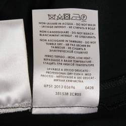 Gucci Black Crepe Tailored Trousers S