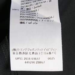 مملوكة مسبقًا Gucci Black Lace Trim Satin Ruffled Midi Dress S