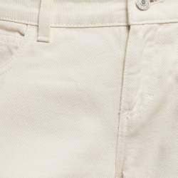 مملوكة مسبقًا Gucci White Denim Flared Jeans M Waist 30"