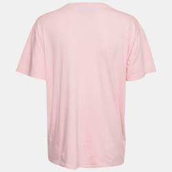 Gucci x Doraemon Pink Embroidered Jersey Crewneck T-Shirt XS