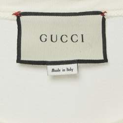 Gucci Cream Hypnotism Print Jersey T-Shirt XS