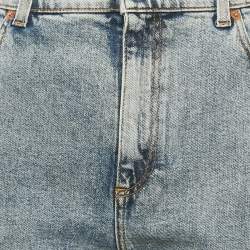 Gucci Blue Washed Denim High Rise Jeans L Waist 33"