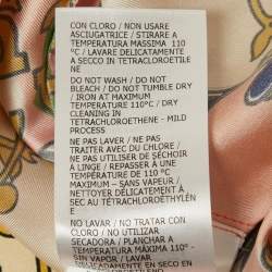 Gucci Orange GG Rhombus Ramage Silk Shirt Dress M