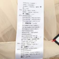 Pre Owned Gucci Beige Silk Pleated Skirt S