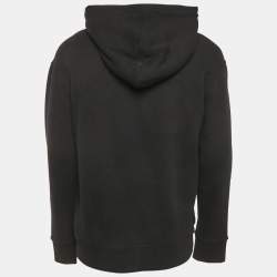 Pre Owned Gucci Black Printed Cotton Coco Captian Black Hooded Sweatshirt S