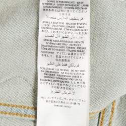 مملوكة مسبقًا Gucci Blue Jaguar Embroidered Denim Jacket S