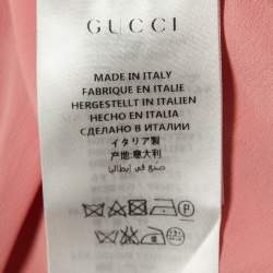 Pre Owned Gucci Black/White Tweed GG Logo Metal Detail Mini Skirt S