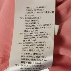 Pre Owned Gucci Black/White Tweed GG Logo Metal Detail Mini Skirt S