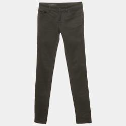 Pre Owned Gucci Black Chihuahua Detail Denim Jeans XS Waist 29"