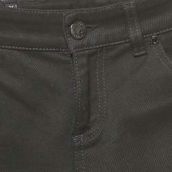 Pre Owned Gucci Black Chihuahua Detail Denim Jeans XS Waist 29"