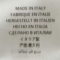 Pre Owned Gucci Cream Silk Long Sleeve Blouse M