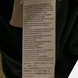 مملوكة مسبقًا تي شيرت غوتشي قطن مطبوع شعار قديم مستهلك أسود مقاس صغير