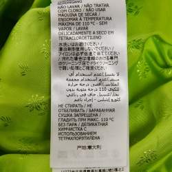 مملوكة مسبقًا Gucci Green GG Supreme Embroidery Silk Zip-Up Jacket M