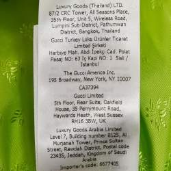 مملوكة مسبقًا Gucci Green GG Supreme Embroidery Silk Zip-Up Jacket M