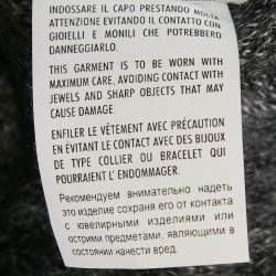 مملوكة مسبقًا بلوفر غوتشي موهير رمادي بنقشة حيوانات مقاس صغير - سمول