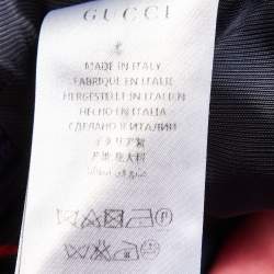 Pre Owned Gucci Pink GG Print Silk Satin Duchesse Bomber Jacket S