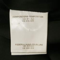 Pre Owned Gucci Black Printed Silk Mini Dress S
