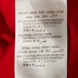 Pre Owned Gucci Red Jersey Striped  Sylvie Web Stirrup Pants S