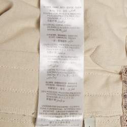 Pre Owned Gucci Cream GG Supreme Print  Jersey Track Pants L