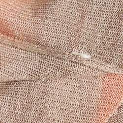 مملوكة مسبقًا Gucci Orange Lurex Knit GG logo Detail Tank Top S 