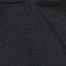 Pre Owned Gucci Black Stretch Knit V-Neck Sleeveless Top S