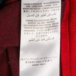 Pre Owned Gucci Navy Blue GG Monogram Print Cotton Knit Zip -Up Jacket M