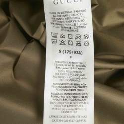 Pre Owned Gucci X North Face Multicolor Floral Print Synthetic Hooded Trench Coat S