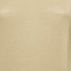 Pre Owned Gucci Camel Brown Wool Knit Sweatshirt S