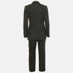 Pre Owned Gucci Black Viscose Pantsuit S