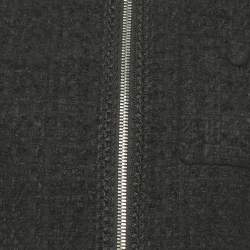 Pre Owned Gucci Black Tweed Zip-Up Jacket and Trousers Set S